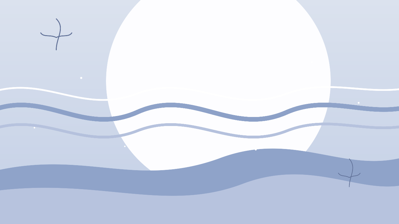 Soft abstract illustration of calm blue-lavender waveforms suggesting brain chemistry and balance, with delicate botanical line accents